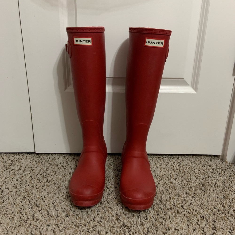 Red Hunter Boots